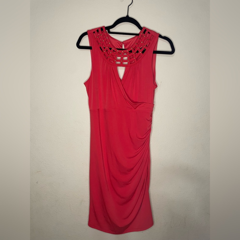 Size Medium midi Thalia sodi red orange dress